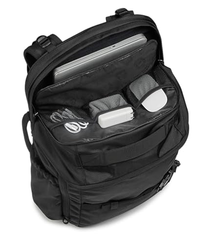 JanSport Venture Pack – Travel Pack With Large Main Compartment with Compression Straps, Dual Water Bottle Pockets, Padded Hip Belt & Luggage Trolley Pass-Through, Black