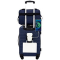 Wrangler Smart Spinner Hardside Luggage, 2 Piece Set, Navy Blue
