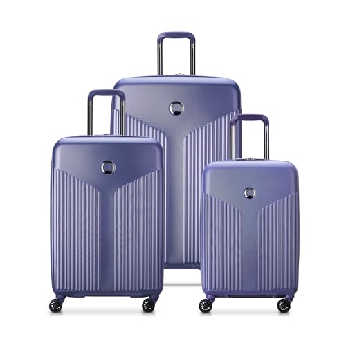 DELSEY PARIS Comete 3.0 Hardside Expandable Luggage with Spinner Wheels, Lavender, 3-Piece Set (20/24/28)