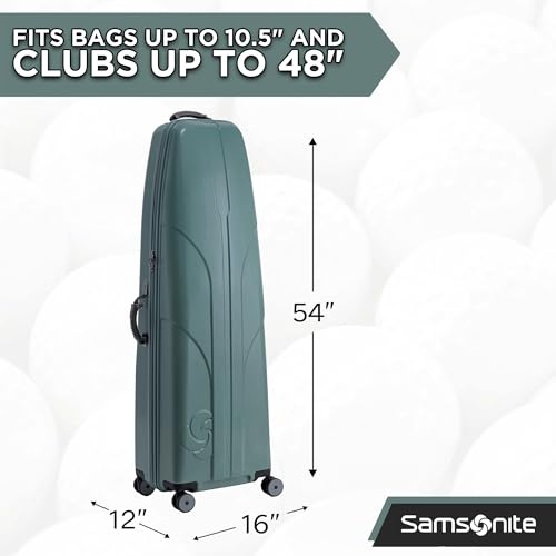 Samsonite Tour Deluxe Golf Hard Case Golf Travel Bag, Lightweight & Durable ABS Shell, 360 Degree Multi-Directional Wheels