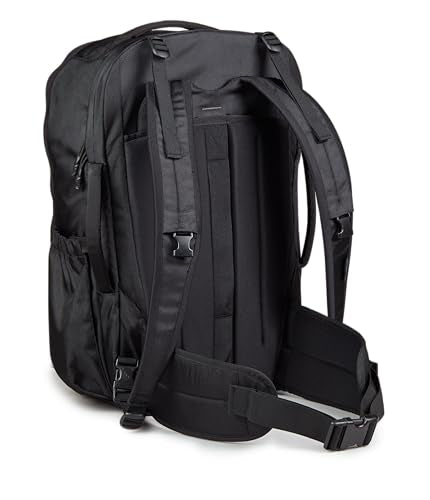 JanSport Venture Pack – Travel Pack With Large Main Compartment with Compression Straps, Dual Water Bottle Pockets, Padded Hip Belt & Luggage Trolley Pass-Through, Black