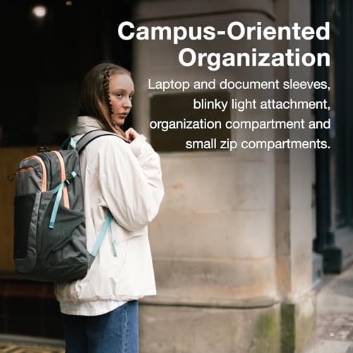 Osprey Flare Commuter Laptop Backpack - Everyday Bag for College, Work, and Travel - with Laptop Sleeve & Bottle Pockets, Cascade Blue/Torrent Blue