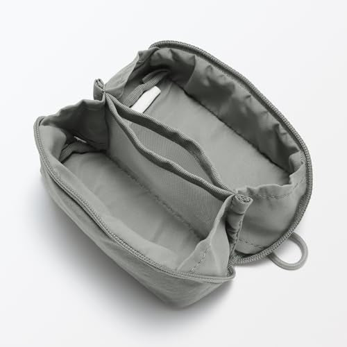 Wrinkled Nylon Wide-Opening Pouch - Small