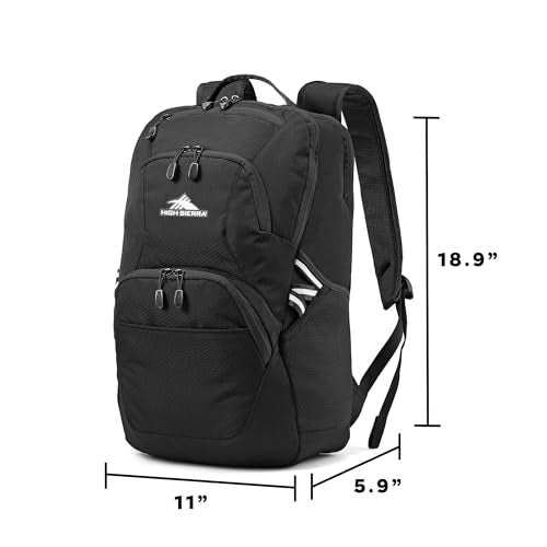 High Sierra Swoop SG Backpack, Travel or Work Laptop Bookbag with Drop Protection Pocket, and Tablet Sleeve, One Size, Scribble Camo