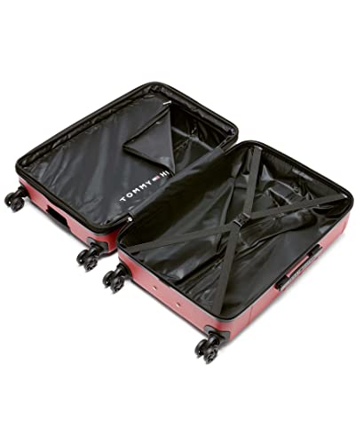 Tommy Hilfiger Women's Hardside Upright Luggage Set, Red, One Size