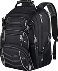 VECKUSON 18.4 Laptop Backpack for unisex, 60L Extra Large Gaming Laptops Back Bag with USB Charger Port,TSA Friendly Flight Approved and RFID Anti-Theft Pocket Heavy-duty Pack,21.3*15.7*11.8inch Grey