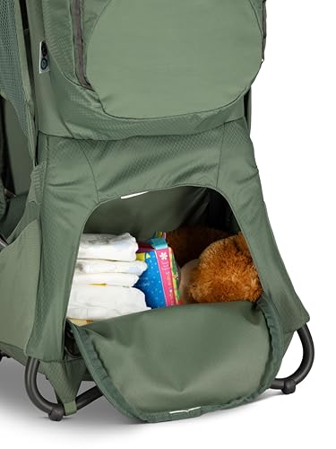 Osprey Poco Premium Child Carrier Backpack - Adjustable Travel Baby Seat with Sunshade - Hiking Carrier for Toddlers, Tidal Blue