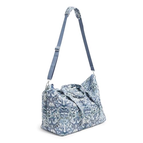 Cotton Overnight Travel Tote Travel Bag, Enchantment Blue