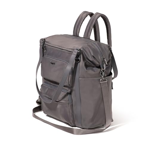 Baggallini Nolita Convertible Backpack - 11x14” Travel Backpack Shoulder Tote Crossbody Bag w/RFID Tech, Luggage Sleeve & Laptop Pocket