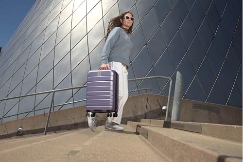 Skyway Epic 2.0 Hardside Lightweight and Durable ABS Shell Luggage, Spacious with Dual Spinning Wheels, Comfort Grip and Expandable, Men and Women