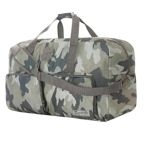 Lucky Travel Duffel Bags 65L, Gym Bag, Travel Bag & Large Duffle Bag for Men, Foldable Overnight Weekender Bags for Women & Men with Adjustable Shoulder Strap, Camo