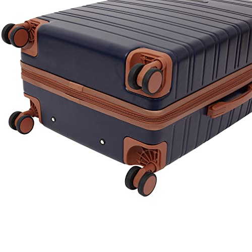 Travelers Club 2PC or 20" Navigate Luggage Set, Navy Blue, 20" Carry-On