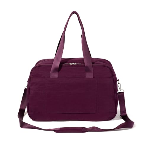 Baggallini Weekender Expandable Duffel - Lightweight 11x17 Inch Overnight Travel Bag