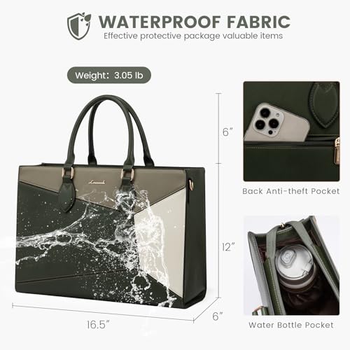 LOVEVOOK Laptop Tote Bag for Women Work Travel, Stylish Teacher Bag Purse Computer Bag, Nurse Bags Briefcase Business Handbag