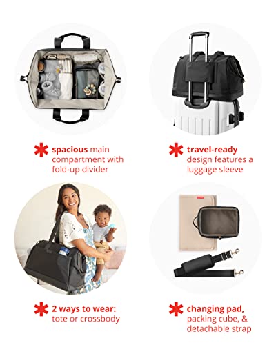Skip Hop Weekender Overnight Bag and Travel Duffel Diaper Bag, Endless Weekender