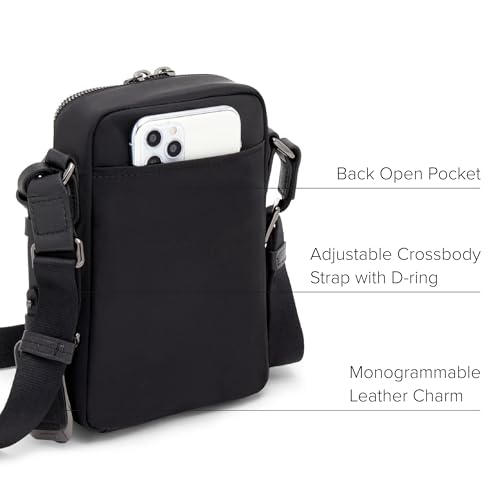 TUMI - Voyageur Persia Crossbody - Nylon Crossbody Travel Shoulder Bag for Women & Men - Stain- & Water-Resistant Fabric - Black & Gunmetal