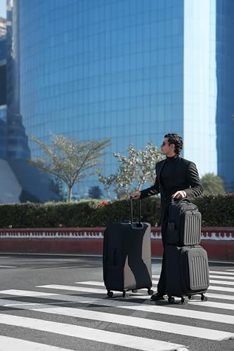 Kenneth Cole REACTION The Venturer 2-Piece Softside 8-Wheel Spinner Luggage Travel Set: 20" Carry-On & 28" Checked Suitcase, Wine