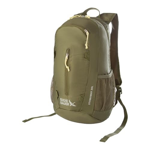 Eddie Bauer Stowaway Packable Backpack | Travel | Outdoor | Lightweight | Foldable | Durable | Ripstop Polyester | 20L - Irish Green