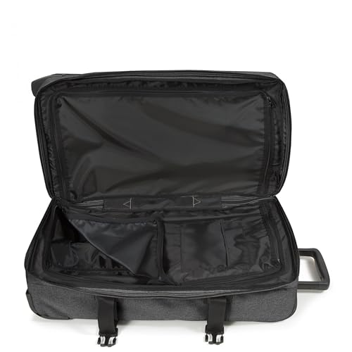Eastpak Tranverz M – 78L Large Wheeled Luggage with Dual Compartments, TSA Lock, Compression Straps & Smooth-Wheeling System, Black Denim