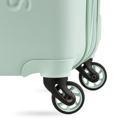 SwissGear 7366 Signature Hardside Expandable Luggage with Spinner Wheels, TSA Lock, Cup-Holder, Clearly Aqua, 3-Piece Set (19/23/27)