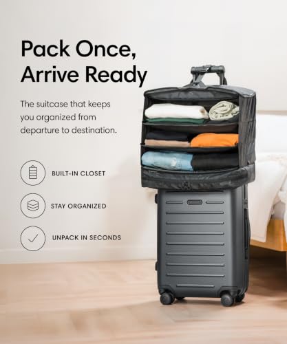 Solgaard Carry-On Closet Lite - Hard-Shell 20.8" Travel Luggage Bag (Grey)