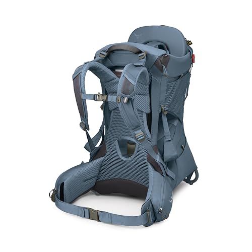 Osprey Poco Premium Child Carrier Backpack - Adjustable Travel Baby Seat with Sunshade - Hiking Carrier for Toddlers, Tidal Blue