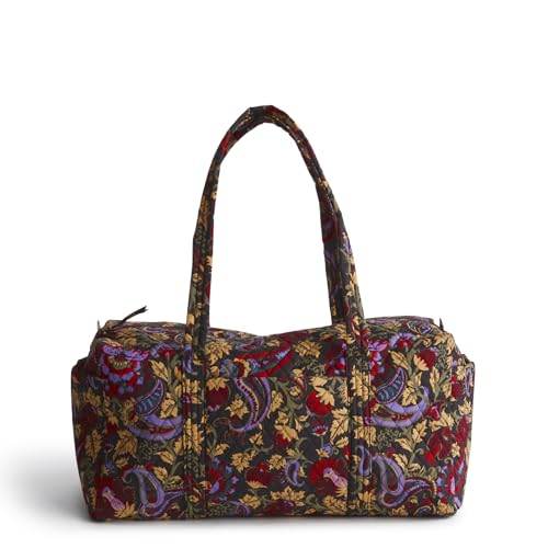 Vera Bradley Women's Premium Cotton Original Duffel Bag, Midnight Garden Paisley, One Size