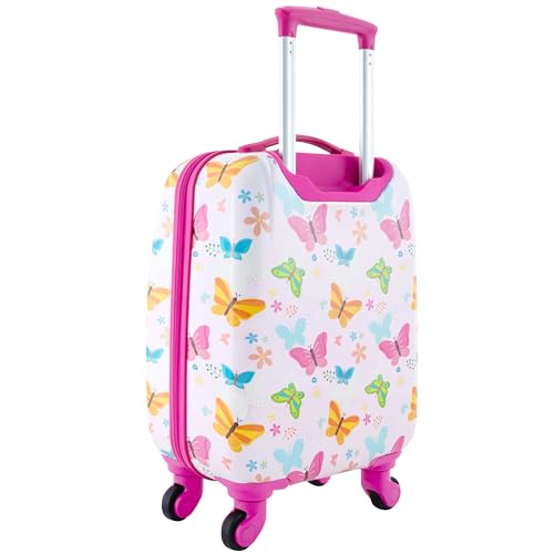 Travelers Club 5 Piece Kids' Luggage Set, Butterfly