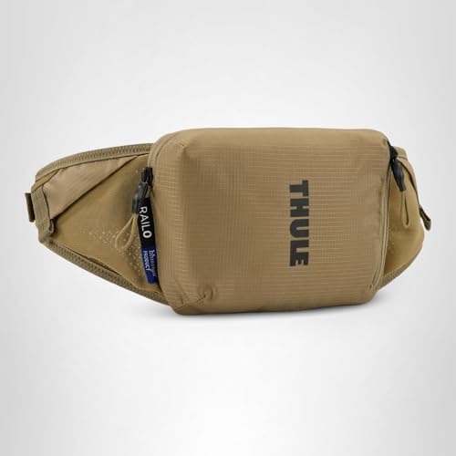 Thule Rail Hip Pack 0L - Soft Zippered Phone Pocket - External Elastic Pockets - Interior Pockets for Keys, Tools and Small Items - Reflective Details and taillight Loop