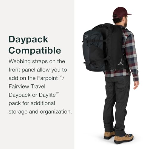 Osprey Farpoint Men's Wheeled Travel Pack 65L, Black