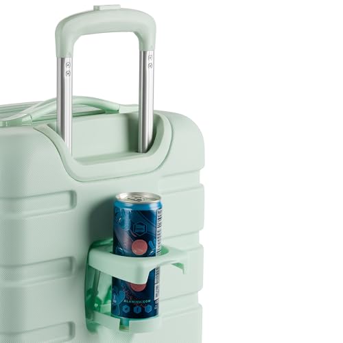 SwissGear 7366 Signature Hardside Expandable Luggage with Spinner Wheels, TSA Lock, Cup-Holder, Clearly Aqua, 3-Piece Set (19/23/27)