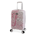 bebe Women's Luggage Alana 21" Hardside Carry-On, Pink Marble