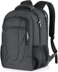 BIKROD Travel Laptop Backpack, 17 Inch Extra Large School Backpacks for Teen Boys and Girls, Black Water Resistant Women Back Pack, Business Men Sturdy Computer Bag