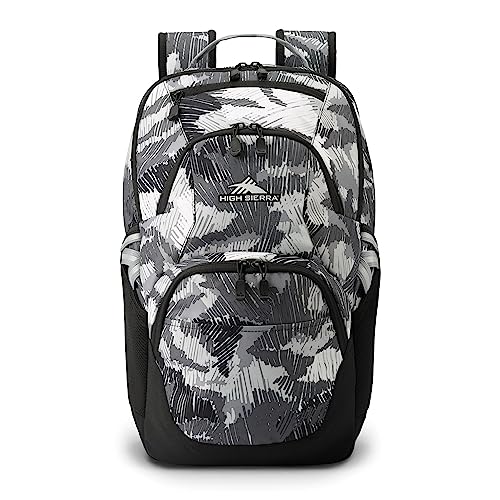 High Sierra Swoop Backpack with 17" Laptop Pocket, Camo