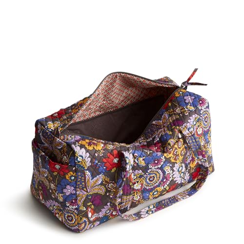 Vera Bradley Women's Premium Cotton Original Duffel Bag, Colorful Bouquet, One Size