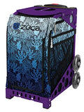 ZUCA Blue Reef Deep Sea Sport Insert Bag and Purple Frame with Flashing Wheels