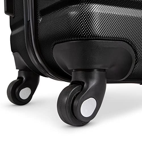 Skyway Epic 2.0 Hardside 4-Wheel Spinner, Lightweight Suitcase, Unisex, Stylish, Men and Women, Carry-on, 20-inch, Black