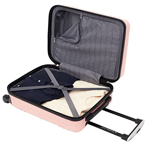 Travelers Club 22" Richmond Spinner Carry-On Luggage, Rose Gold
