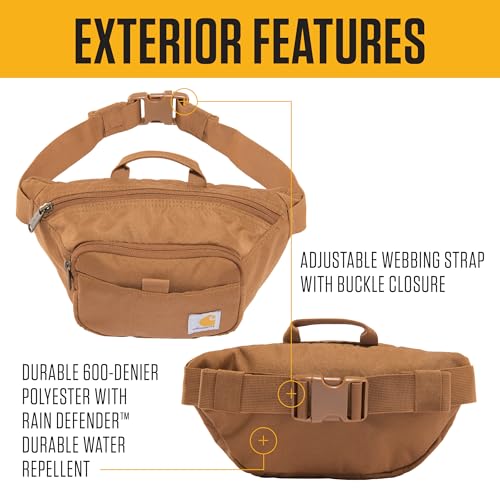 Carhartt Classic Adjustable Sling Bag, Durable, 600-Denier Water Resistant Hip Pack, Essential Waist Pack (Rose Tint)