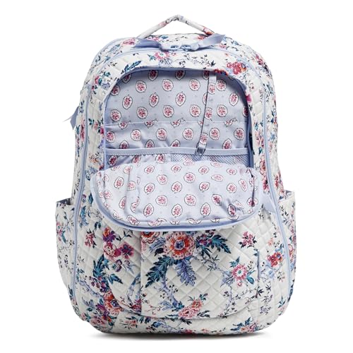 Cotton Large Travel Backpack Travel Bag, Magnifique Floral, One Size