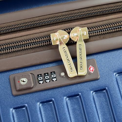 LONDON FOG Brentwood III 20" Expandable Spinner Carry-On, Navy