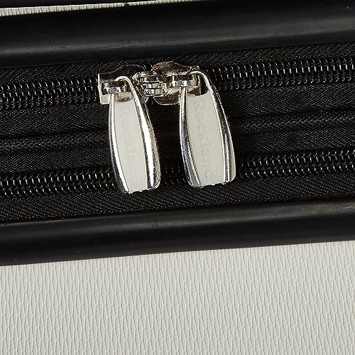 Rockland Melbourne Hardside Expandable Spinner Wheel Luggage, White, 2 Piece (20"/28")
