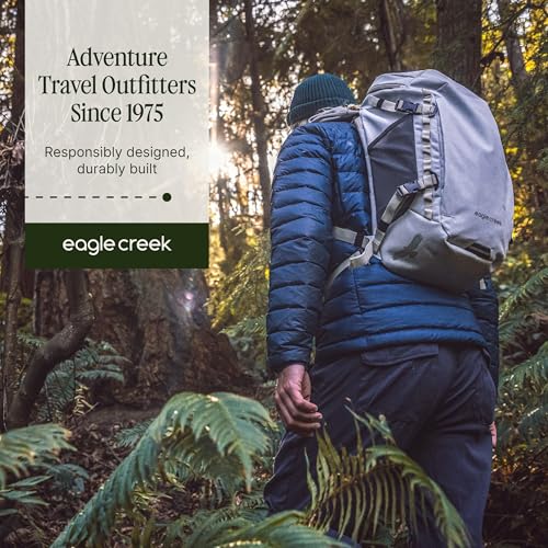 eagle creek Explore Backpack - Adventure Travel Backpack for Hiking - Comfortable Shoulder Straps - Easy Access Compartments - Reinforced Grab Handles - Removable Hip Belt - Black - 26L