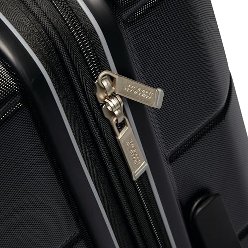 American Tourister Stratum 2.0 Expandable Hardside Luggage with Spinner Wheels, 24" SPINNER, Jet Black