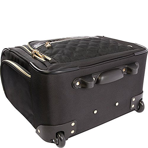 BEBE Leena - Wheeled Under The Seat Carry On Bag Carry-On Luggage, Black