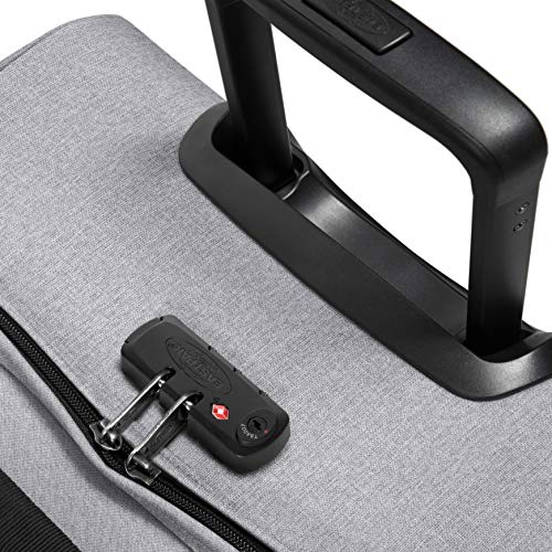 Eastpak Tranverz M – 78L Large Wheeled Luggage with Dual Compartments, TSA Lock, Compression Straps & Smooth-Wheeling System, Sunday Grey