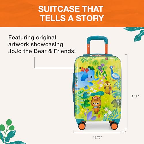Traveler's Choice Kids JoJo the Bear's Travel Adventure, Jungle, 20-Inch Carry-On