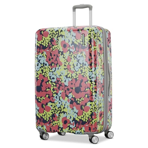 American Tourister Moonlight II Hardside Expandable Luggage with Spinner Wheels, Poppy Pattern, 2-Piece Set (20/28)