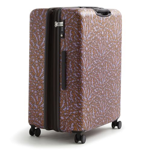 Vera Bradley Women's Hardside Luggage 29 Inch Adair Spinner, Tiny Garden Lavender Frost, One Size