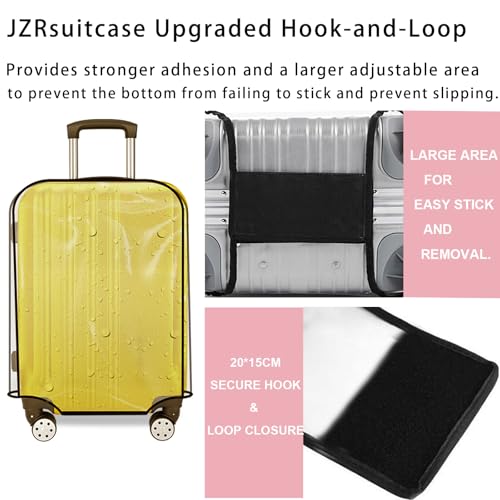 28 Inch Clear Suitcase Cover for Luggage TSA Approved Heavy Duty Waterproof PVC Protector Prevents Scratches Damage for Wheeled Travel Luggage